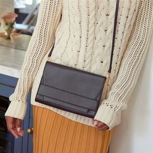 New Summer & Rose Black “Celine” Crossbody Purse